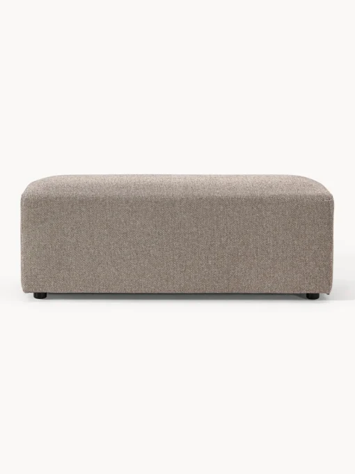 Westwing Collection Puf reposapiés grande Melva, 116 x 42 cm^ Reposapiés|Sofás