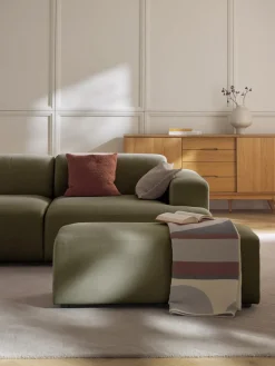 Westwing Collection Puf reposapiés grande Melva, 116 x 42 cm