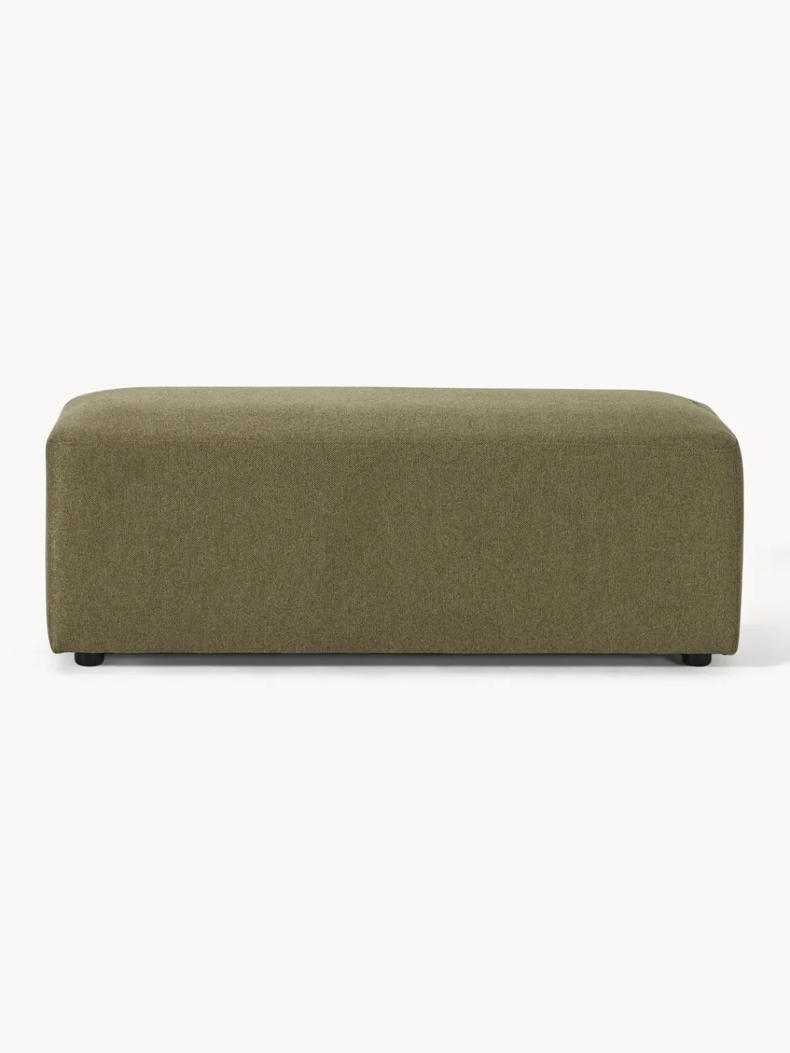 Westwing Collection Puf reposapiés grande Melva, 116 x 42 cm