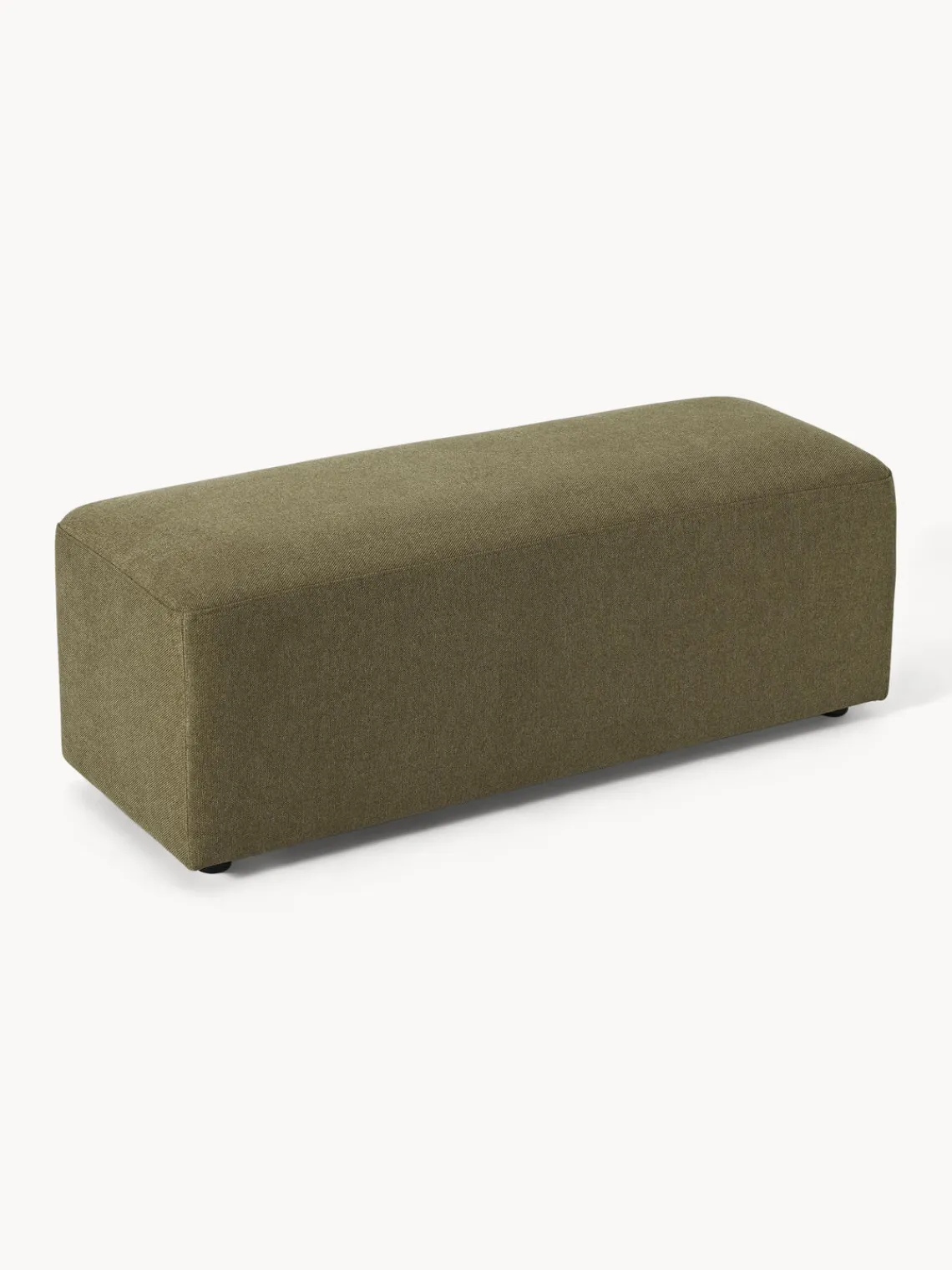 Westwing Collection Puf reposapiés grande Melva, 116 x 42 cm