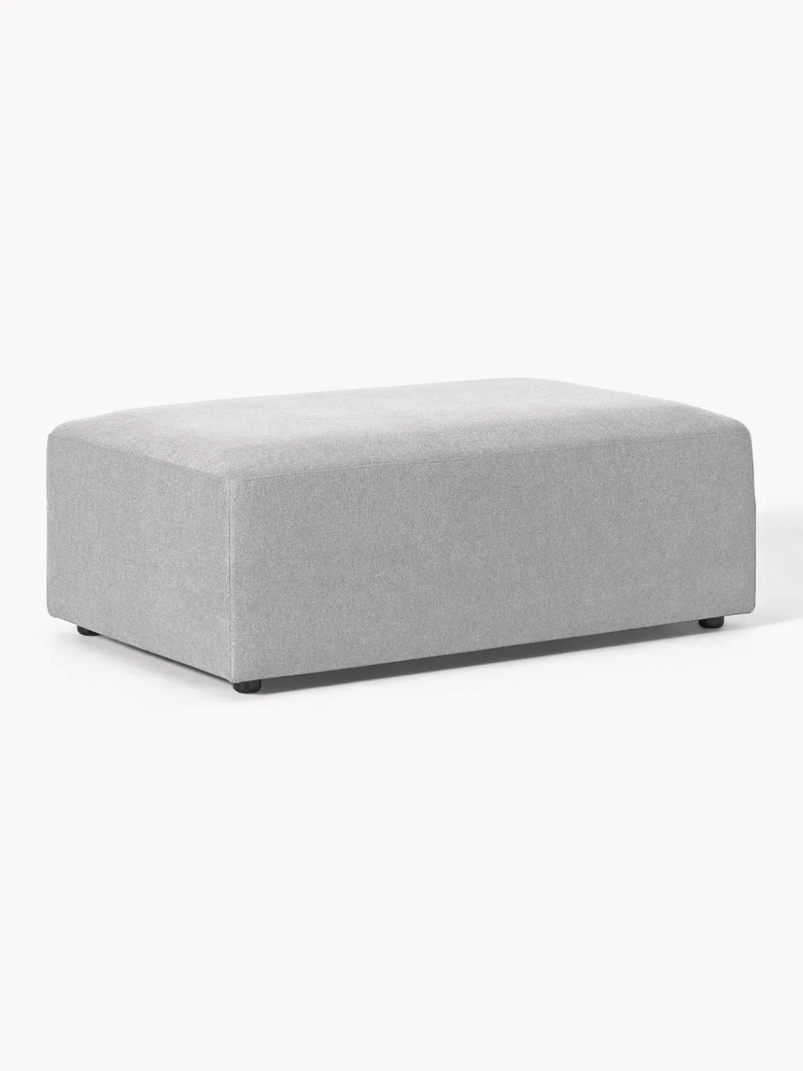 Westwing Collection Puf reposapiés grande Melva, 116 x 72 cm