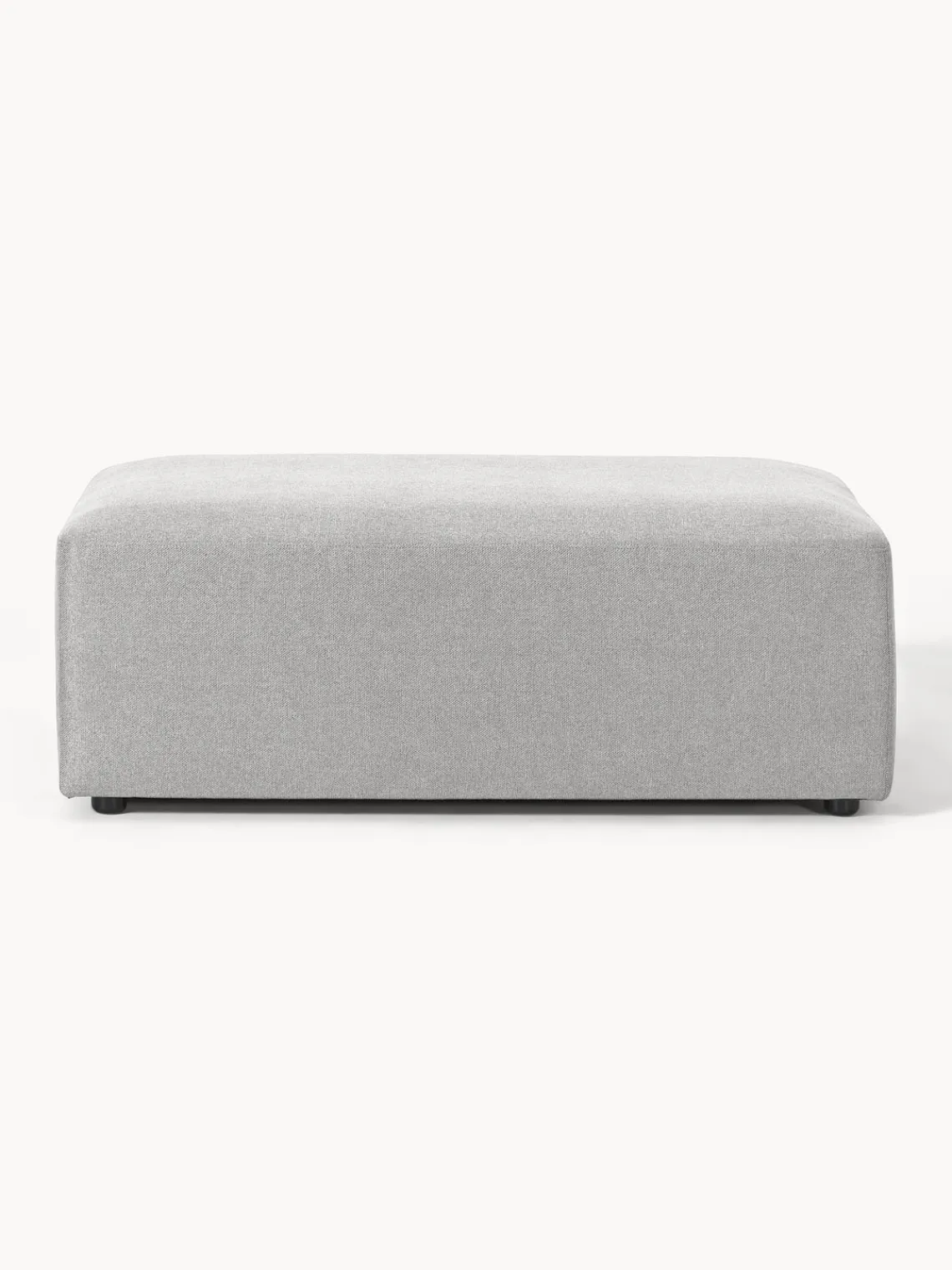 Westwing Collection Puf reposapiés grande Melva, 116 x 72 cm