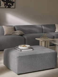 Westwing Collection Puf reposapiés Melva, 99 x 72 cm