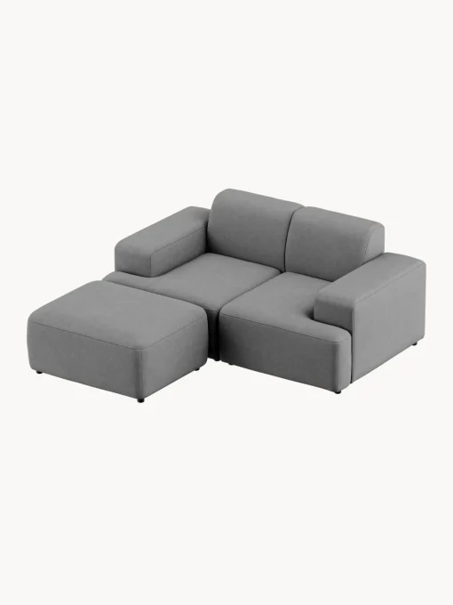 Westwing Collection Puf reposapiés Melva, 99 x 72 cm