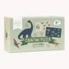 A Little Lovely Company Puzzle de madera para contar Dinosaurs^Niños Juguetes A Partir De 1 Año|Decoración Infantil