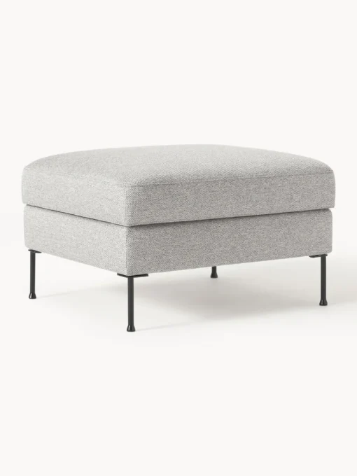 Westwing Collection Reposapiés puf con espacio de almacenamiento Cucita^ Reposapiés|Sofás