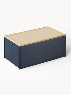 Westwing Collection Reposapiés puf con espacio de almacenamiento Lennon^ Reposapiés|Sofás