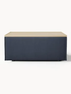Westwing Collection Reposapiés puf con espacio de almacenamiento Lennon^ Reposapiés|Sofás