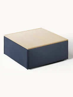 Westwing Collection Reposapiés puf con espacio de almacenamiento Lennon^ Reposapiés|Sofás