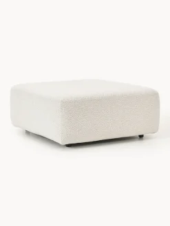 Westwing Collection Reposapiés puf en tejido bouclé Anton