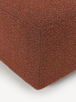 Westwing Collection Reposapiés puf en tejido bouclé Anton^ Sofás