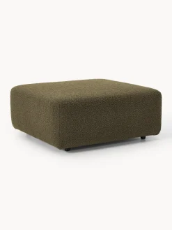 Westwing Collection Reposapiés puf en tejido bouclé Anton