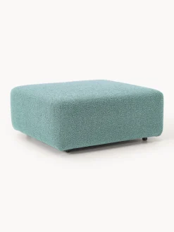 Westwing Collection Reposapiés puf en tejido bouclé Anton