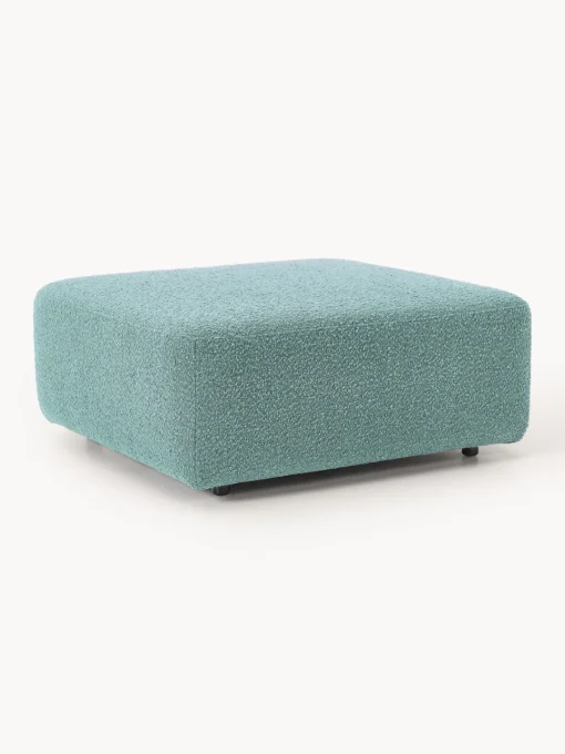 Westwing Collection Reposapiés puf en tejido bouclé Anton