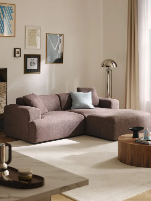 Westwing Collection Reposapiés puf grande Melva, 116 x 72 cm