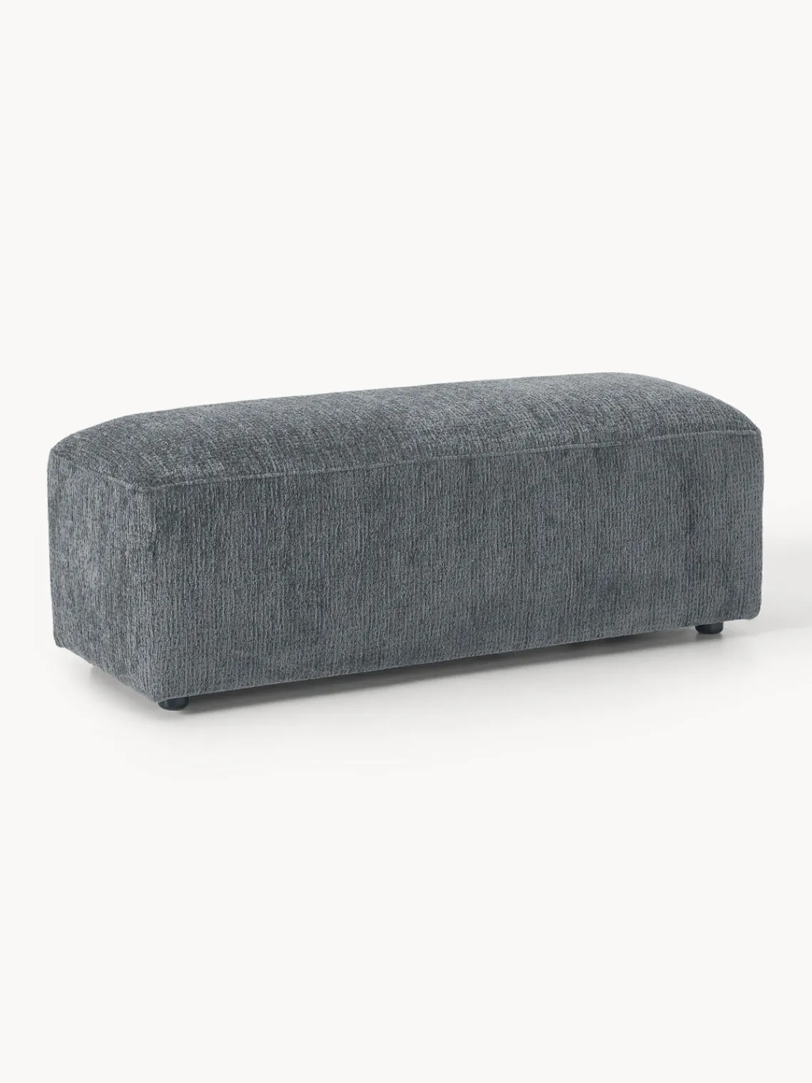 Westwing Collection Reposapiés puf grande Melva, 116 x 42 cm