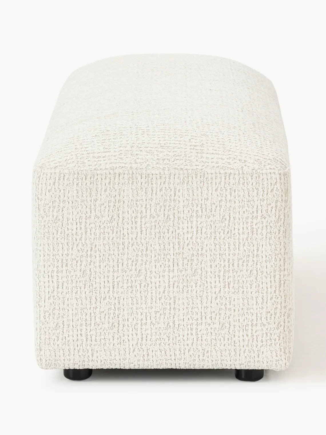 Westwing Collection Reposapiés puf Melva, 99 x 42 cm^ Reposapiés|Sofás