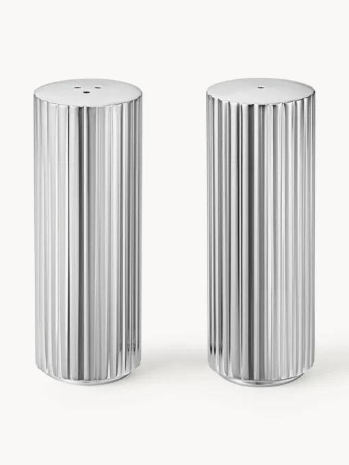 GEORG JENSEN Salero y pimentero de acero inoxidable Bernadotte, 2 uds.