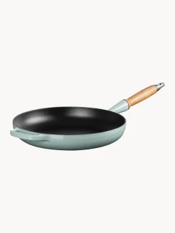 LE CREUSET Sartén de hierro fundido con mango de madera Signature Collection