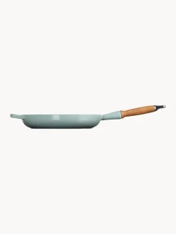 LE CREUSET Sartén de hierro fundido con mango de madera Signature Collection