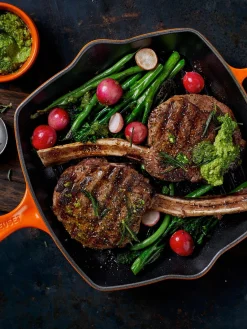LE CREUSET Sartén skillet cuadrada grill de hierro fundido Signature Collection^ Sartenes|Sartenes