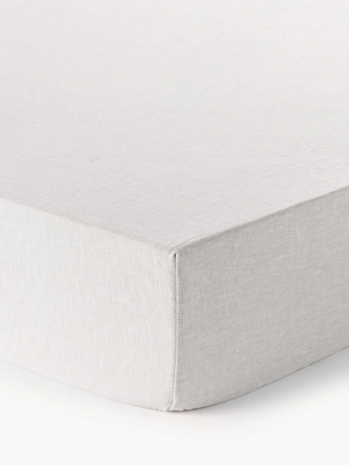 Westwing Collection Sábana bajera cubrecolchón de lino Linna