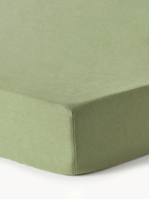 Westwing Collection Sábana bajera sobrecolchón de lino lavado Airy^ Sábanas Bajeras|Mantas