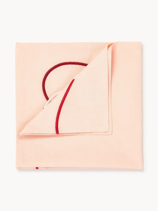 Westwing Collection Servilletas de tela con bordado abstracto Sue, 4 uds.