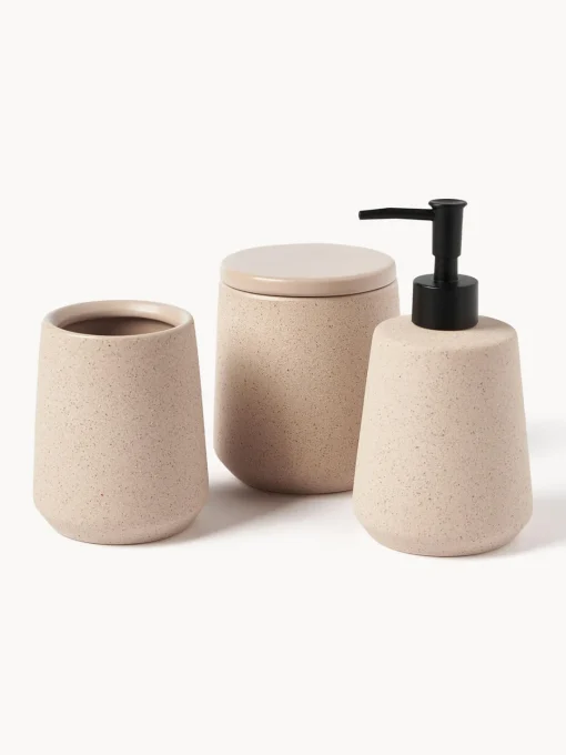 Westwing Collection Set de accesorios de baño Leibi, 2 uds.