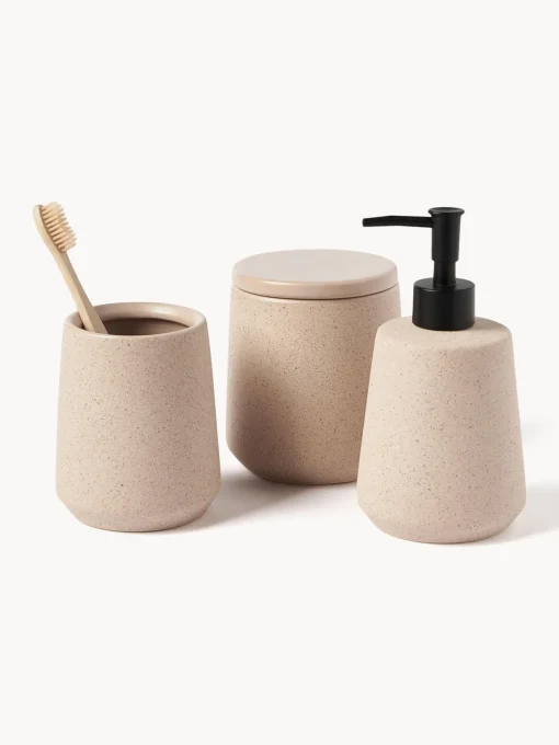 Westwing Collection Set de accesorios de baño Leibi, 2 uds.