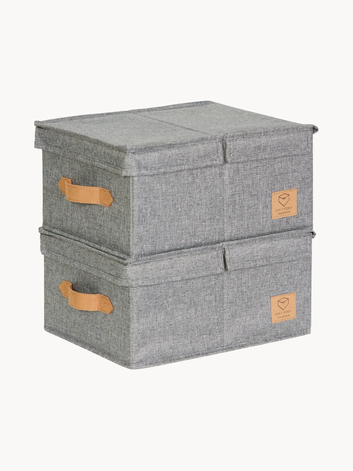 Store It Set de cajas con tapa Premium, 2 uds.^ Cajas De Almacenaje|Jarrones