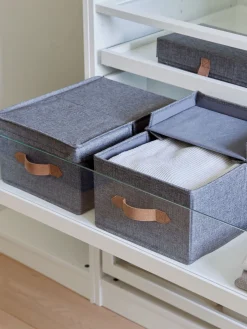 Store It Set de cajas con tapa Premium, 2 uds.^ Cajas De Almacenaje|Jarrones