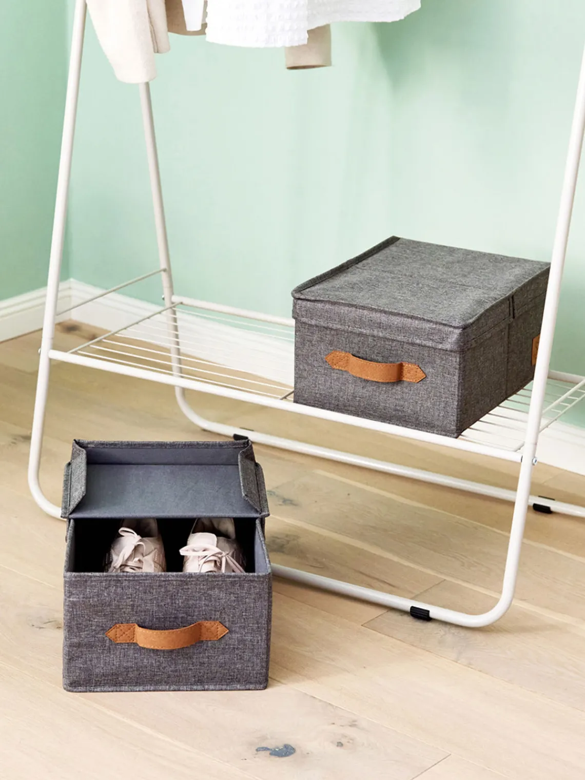Store It Set de cajas con tapa Premium, 2 uds.^ Cajas De Almacenaje|Jarrones