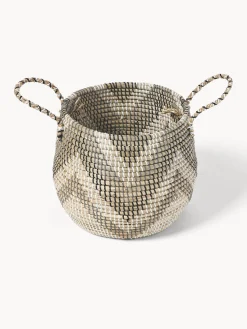 Westwing Collection Set de cestas con tapadera Mija, 2 uds.