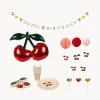 Niños Konges Slojd Set de cumpleaños infantil Cherry, 49 pzas.