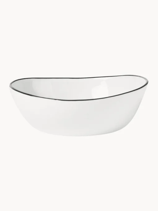 Broste Copenhagen Set de desayuno artesanal de porcelana Salt, 4 comensales (16 pzas.)