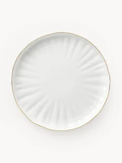 Westwing Collection Set de desayuno de porcelana con relieves Sali, 4 comensales (12 pzas.)^ Vajillas Completas|Menaje De Mesa