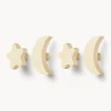 Niños Nofred Set de ganchos de pared de madera de haya Sky, 4 uds.