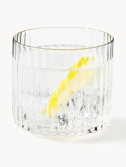 Westwing Collection Set de jarra soplada con vasos Aleo, 5 pzas.