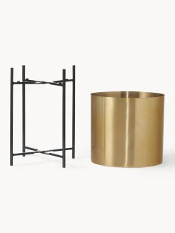 Westwing Collection Set de maceteros de metal Mina, 2 uds.