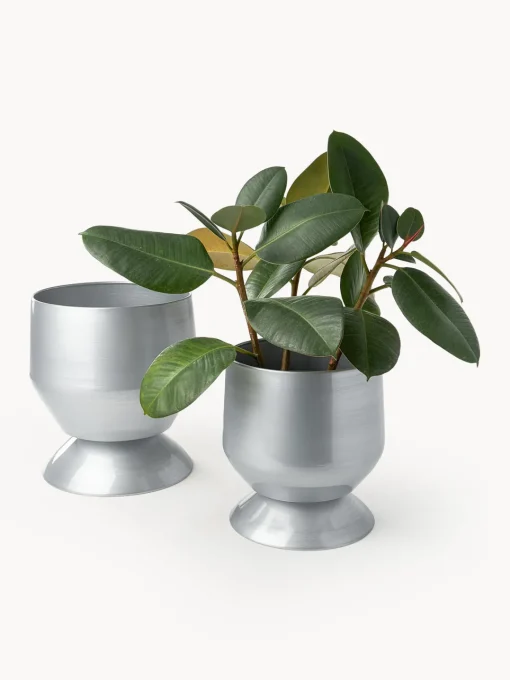 Westwing Collection Set de maceteros de metal Renya (2 uds.)