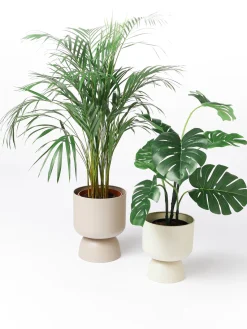 Westwing Collection Set de maceteros Kanta, 2 uds.^ Maceteros|Jarrones