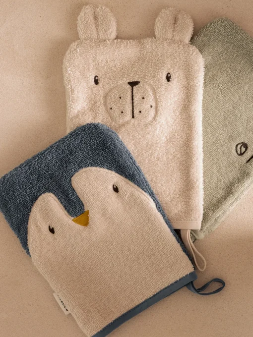 Niños Liewood Set de toallitas de algodón ecológico Sylvester, 3 uds.