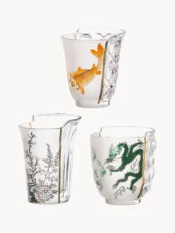 SELETTI Set de vasos artesanales Hybrid, 3 uds.^ Vasos|Vajillas Completas