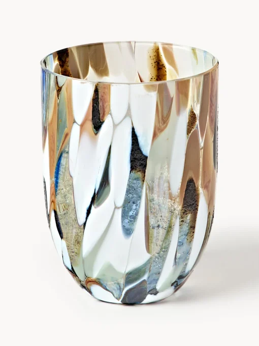 ANNA VON LIPA Set de vasos soplados Big Confetti, 6 uds.