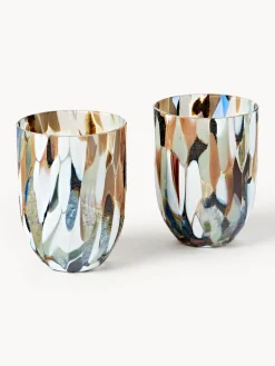 ANNA VON LIPA Set de vasos soplados Big Confetti, 6 uds.