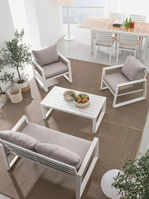 Bizzotto Set lounge de exterior Captiva, 4 pzas.^ Conjuntos Jardín|Muebles De Jardín