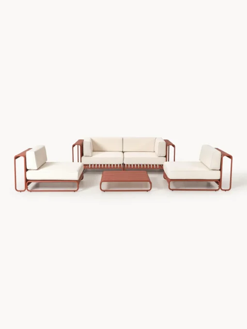 Westwing Collection Set lounge modular Caio, 4 pzas.^ Conjuntos Jardín