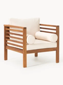 Westwing Collection Set lounge para exterior de madera de acacia Bo, 4 pzas.