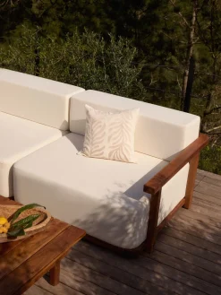 Westwing Collection Set lounge para exterior de madera de acacia Matheus, 4 pzas.